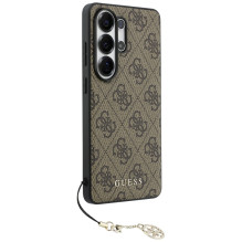 Guess 4G Classic Logo Charm MagSafe Case for Samsung Galaxy S26 Ultra - Brown
