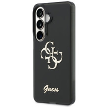 „Guess IML Big Metal 4G Script“ dėklas, skirtas „Samsung Galaxy S26“ – juodas