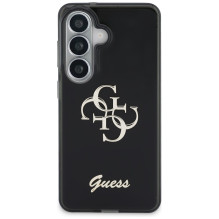 „Guess IML Big Metal 4G Script“ dėklas, skirtas „Samsung Galaxy S26“ – juodas