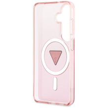 Guess IML Gradient Triangle MagSafe Case for Samsung Galaxy S26 - Pink