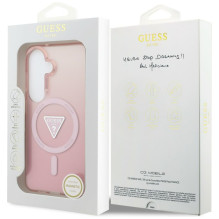 Guess IML Gradient Triangle MagSafe Case for Samsung Galaxy S26 - Pink