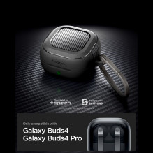 Spigen Rugged Armor Case for Samsung Galaxy Buds 4 / 4 Pro - Matte Black Spigen Rugged Armor Case for Samsung Galaxy Buds 4 / 4 Pro - Matte Black