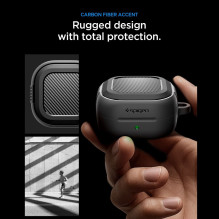 Spigen Rugged Armor Case for Samsung Galaxy Buds 4 / 4 Pro - Matte Black Spigen Rugged Armor Case for Samsung Galaxy Buds 4 / 4 Pro - Matte Black