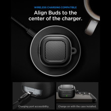 Spigen Rugged Armor Case for Samsung Galaxy Buds 4 / 4 Pro - Matte Black Spigen Rugged Armor Case for Samsung Galaxy Buds 4 / 4 Pro - Matte Black