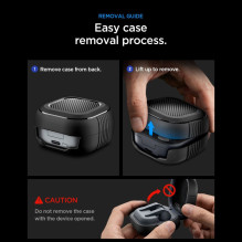 „Spigen Rugged Armor“ dėklas, skirtas „Samsung Galaxy Buds 4 / 4 Pro“ – matinės juodos spalvos „Spigen Rugged Armor“ dėklas, skirtas „Samsung Galaxy Buds 4 / 4 Pro“ – matinės juodos spalvos