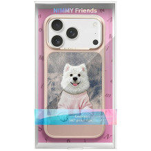 „Nimmy Gentle Pets“ serijos šunims skirtas „MagSafe“ dėklas, skirtas „iPhone 17 Pro Max“ – rožinis