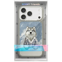 „Nimmy Gentle Pets“ serijos šunims skirtas „MagSafe“ dėklas, skirtas „iPhone 17 Pro“ – pilkas