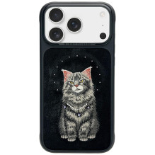 „Nimmy Lucky Fashion Cat“ „MagSafe“ dėklas, skirtas „iPhone 17 Pro Max“ – juodas