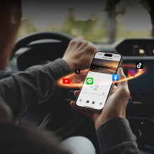 AKEEYO P1 automobilio vaizdo įrašymo įrenginys „FullHD“ 30 kadrų per sekundę – juodas
