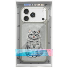 „Nimmy Lucky Fashion Cat“ „MagSafe“ dėklas, skirtas „iPhone 17 Pro“ – pilkas „Nimmy Lucky Fashion Cat“ „MagSafe“ dėklas, skirtas „iPhone 17 Pro“ – pilkas