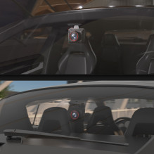 AKEEYO P1 automobilio vaizdo įrašymo įrenginys „FullHD“ 30 kadrų per sekundę – juodas