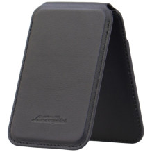 Lamborghini D1 Genuine Leather MagSafe Phone Wallet - Black and Green