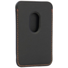 Lamborghini Urus D8 Genuine Leather MagSafe Magnetic Phone Wallet - Black and Red