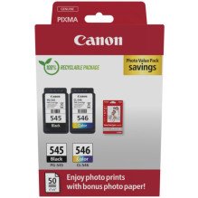 OEM kasečių komplektas Canon PG-545 / CL-546 + Fotopopierius (8287B008) OEM kasečių komplektas Canon PG-545 / CL-546 + Fotopopierius (8287B008)