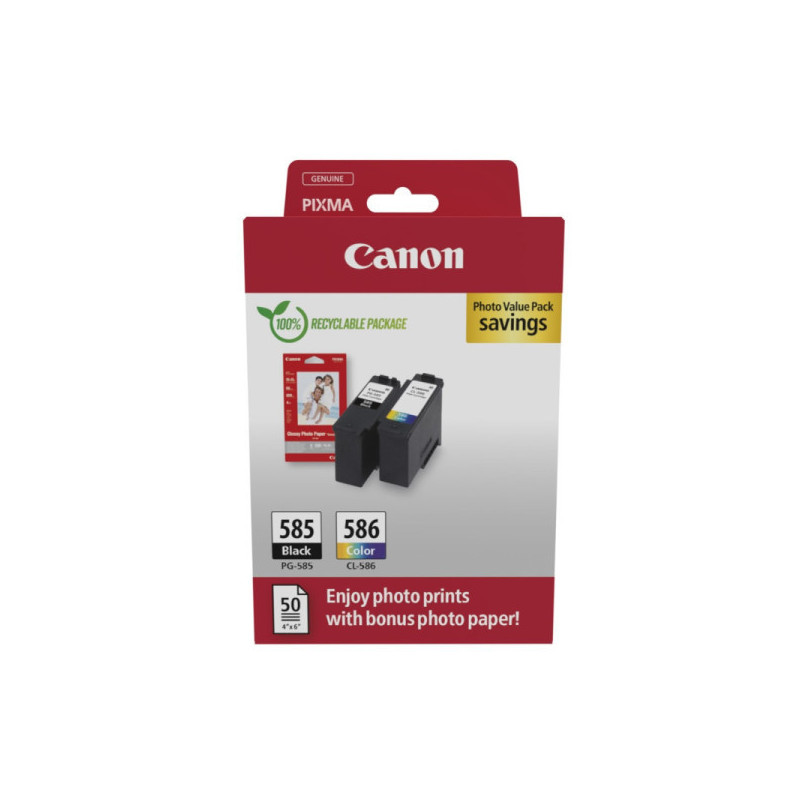 OEM kasečių komplektas Canon PG-585 / CL-586 (6205C004)