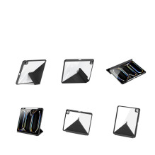 „Dux Ducis Magi“ dėklas, skirtas „iPad Pro 13“ (2024 / 2025) su stovu – juodas