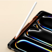 „Dux Ducis Vers iPad Pro 13“ (2024 / 2025) dėklas su stovu ir „Apple Pencil“ laikikliu – juodas