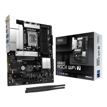 Mainboard, ASROCK, B860 Rock WiFi 7, Intel B860, LGA 1851 (Socket V1), ATX, RAM DDR5-SDRAM, 4xSlots, Wi-Fi Yes, Bluetoot