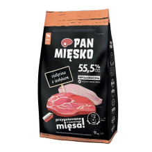 PAN MIĘSKO Veal with turkey - dry dog food - 20kg