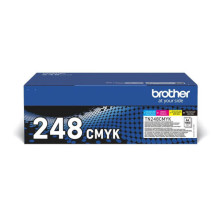 OEM kasečių komplektas Brother TN248VAL BLACK+CMY OEM kasečių komplektas Brother TN248VAL BLACK+CMY