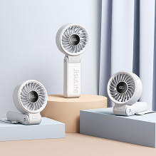 Jisulife Handheld Fan Life7 3600mAh Portable USB Fan - Gray