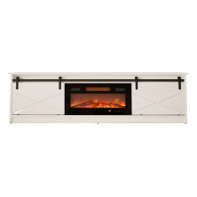 RTV GRANERO + židinio spintelė 200x56,7x35 balta / blizgi balta RTV GRANERO + židinio spintelė 200x56,7x35 balta / blizgi balta