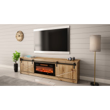 RTV GRANERO + fireplace cabinet 200x56.7x35 oak wotan RTV GRANERO + fireplace cabinet 200x56.7x35 oak wotan