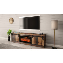 RTV GRANERO + fireplace cabinet 200x56.7x35 old wood RTV GRANERO + fireplace cabinet 200x56.7x35 old wood