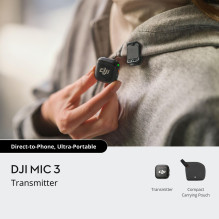 CAMERA ACC MIC 3 TRANSMITTER / CP.RN.00000478 DJI CAMERA ACC MIC 3 TRANSMITTER / CP.RN.00000478 DJI