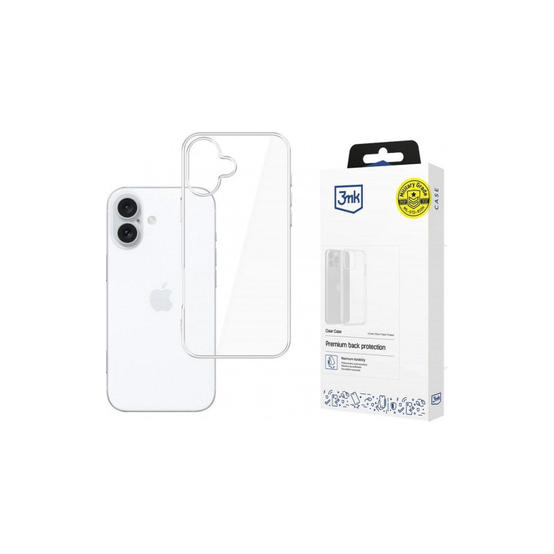 3MK "Clear Case iPhone 16 Plus" Transparent