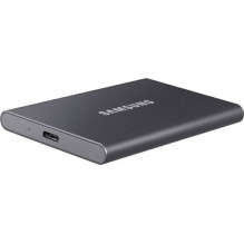 Išorinis USB diskas „Samsung T7 4TB“, USB 3.2, titano pilkos spalvos, MU-PC4T0T / WW