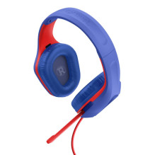 Trust GXT 415SM Zirox Headset Wired Head-band Gaming Blue, Red