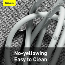 „Baseus TZCALZJ-02 Wisdom“ laidas 2x USB į „Lightning“ 2.4A 2m, baltas