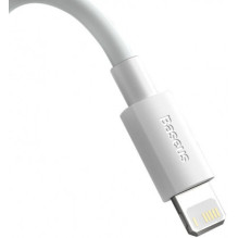 Baseus TZCALZJ-02 Wisdom cable 2x USB to Lightning 2.4A 2m White