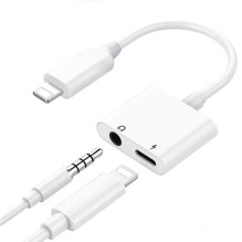 Bluetooth adapter ADP13 from Lightning to Lightning + 3.5mm white