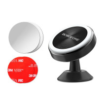 Car phone holder Borofone BH5 Platinum, mounted on the dashboard, magnetic Car phone holder Borofone BH5 Platinum, mounted on the dashboard, magnetic