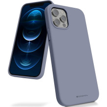 Dėklas Mercury Silicone Case Apple iPhone 15 Plus levandos pilka