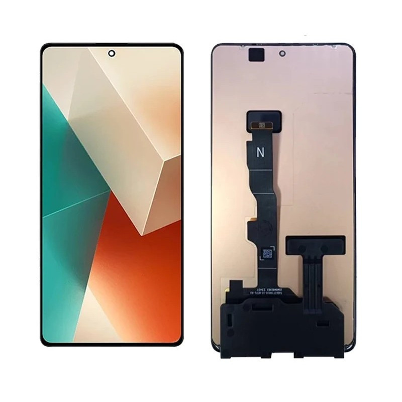 Ekranas Xiaomi Redmi Note 13 5G / Redmi Note 14S su lietimui jautriu stikliuku juodas ORG