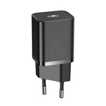 Įkroviklis Baseus Super Si 20W USB-C juodas CCSUP-B01 Įkroviklis Baseus Super Si 20W USB-C juodas CCSUP-B01