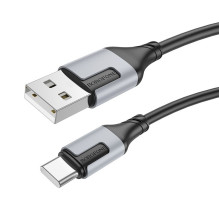 USB cable Borofone BX101 USB-A to USB-C 1.0m black USB cable Borofone BX101 USB-A to USB-C 1.0m black