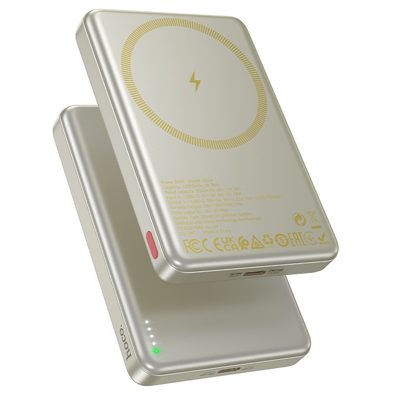 External battery Power Bank Hoco Q26A PD20W MagSafe 10000mAh gold