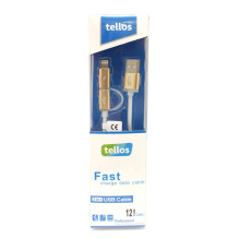 USB kabelis Tellos TPE 2in1...
