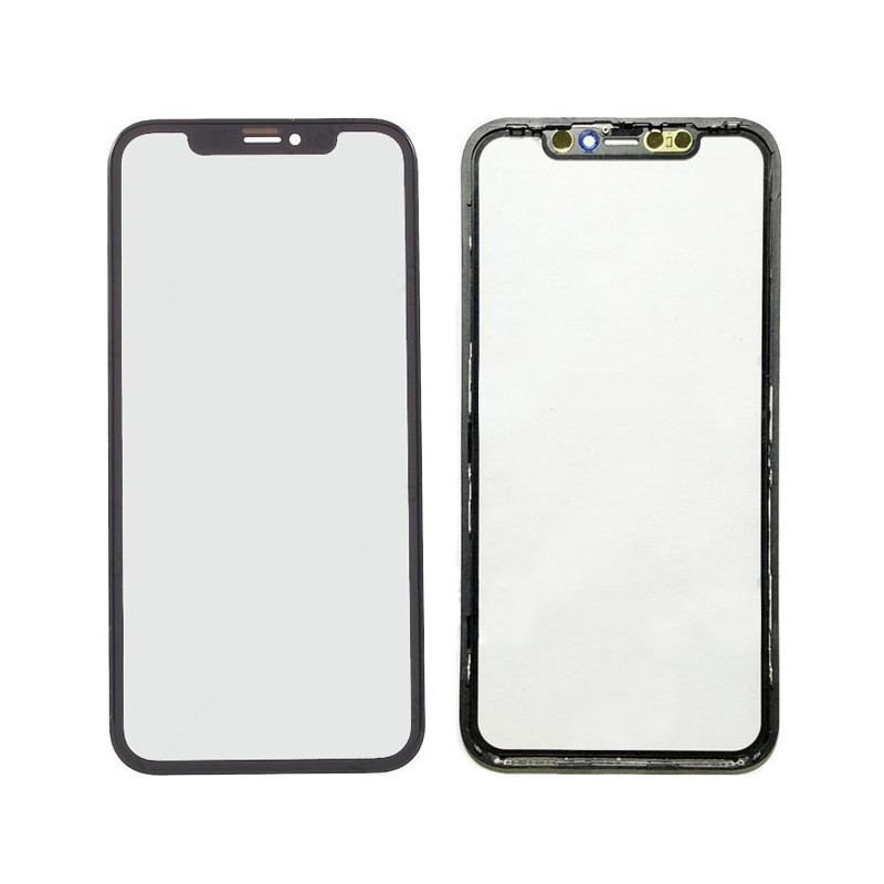 LCD glass Apple iPhone 11 with frame and OCA black V3