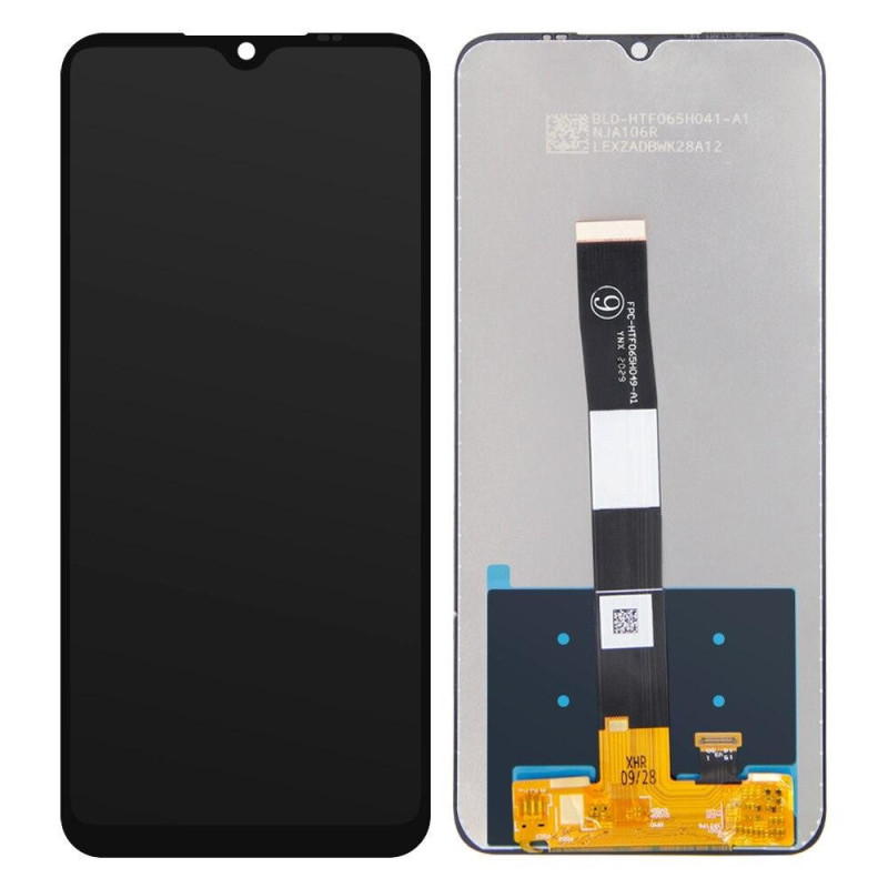 Ekranas Xiaomi Redmi 9A / 9C / 9AT su lietimui jautriu stikliuku juodas ORG