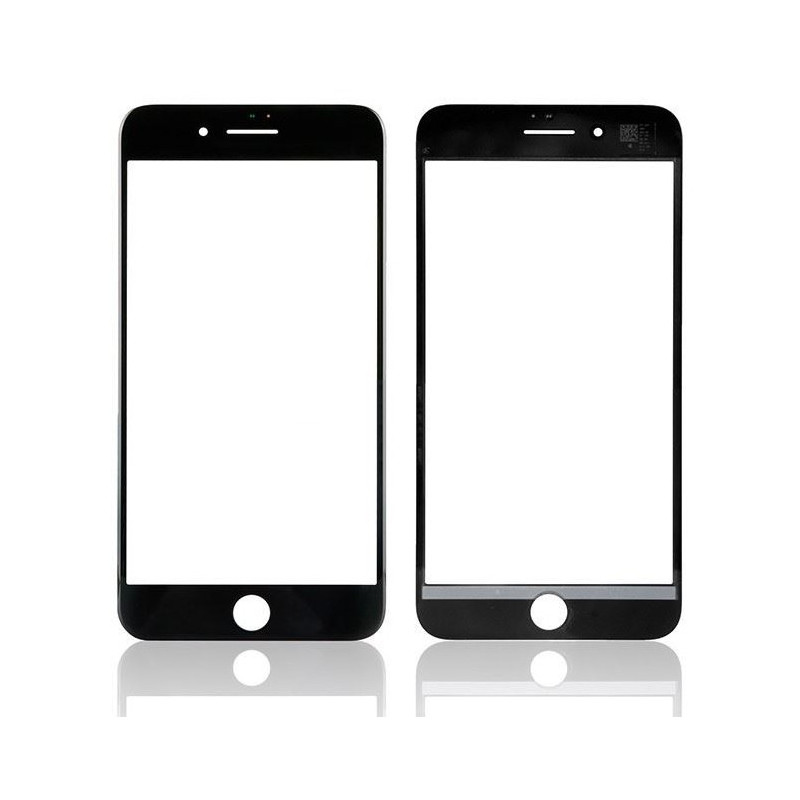 LCD glass Apple iPhone 8 Plus with frame and OCA black V2 ORG