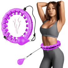 Massaging gymnastics hoop Smart Hula Hoop HHP002 purple