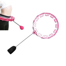 Massaging gymnastics hoop Smart Hula Hoop HHP008 pink