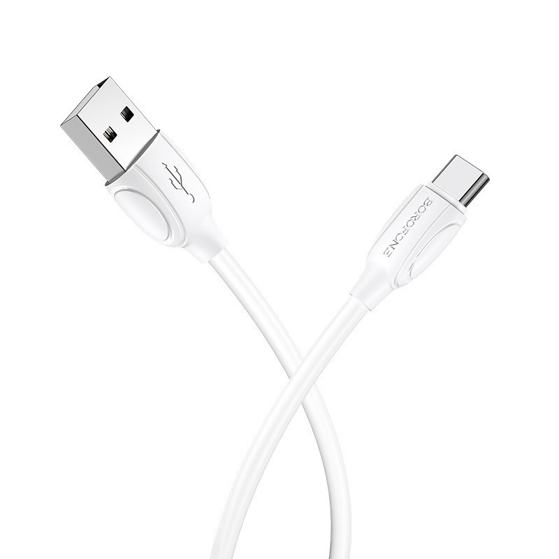 USB cable Borofone BX19 USB-A to USB-C 1.0m white