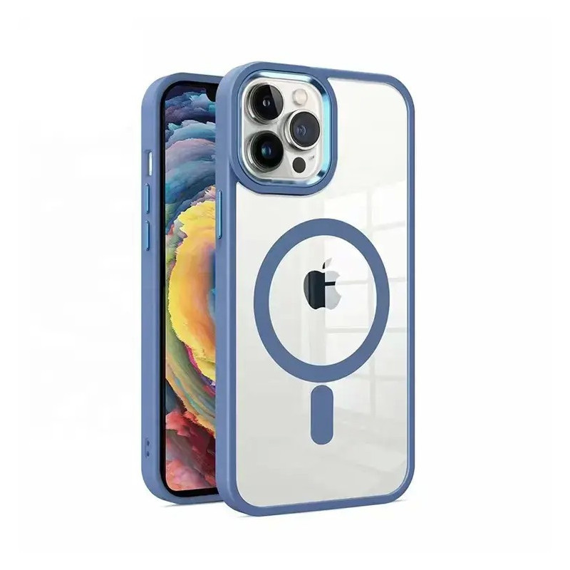 Dėklas Premium Mag Cover Apple iPhone 14 Plus mėlynas