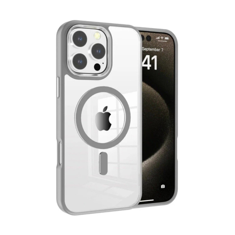 Dėklas Premium Mag Cover Apple iPhone 15 Plus pilkas